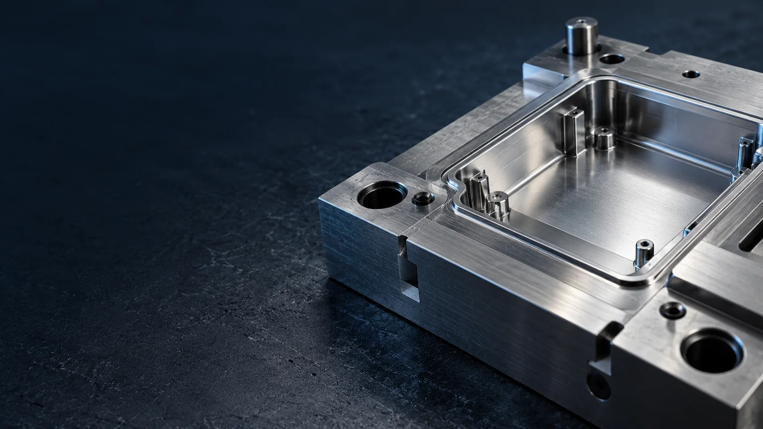 Polished steel mold cavity insert