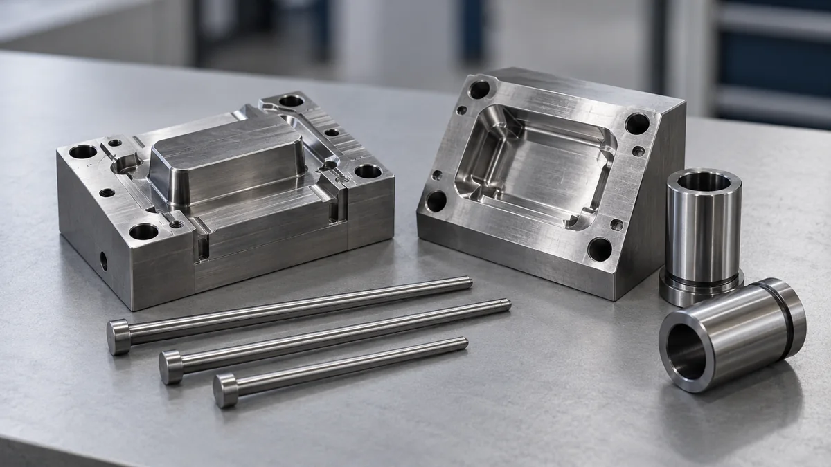 Mold core inserts and ejector pins