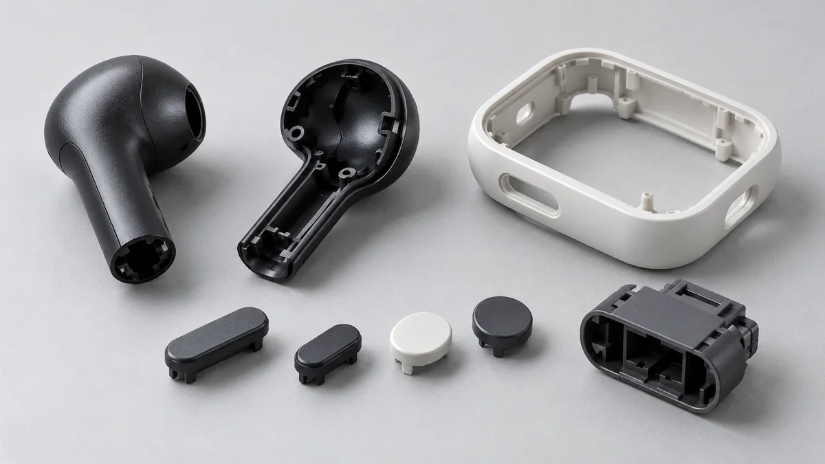 Typical consumer electronics plastic components