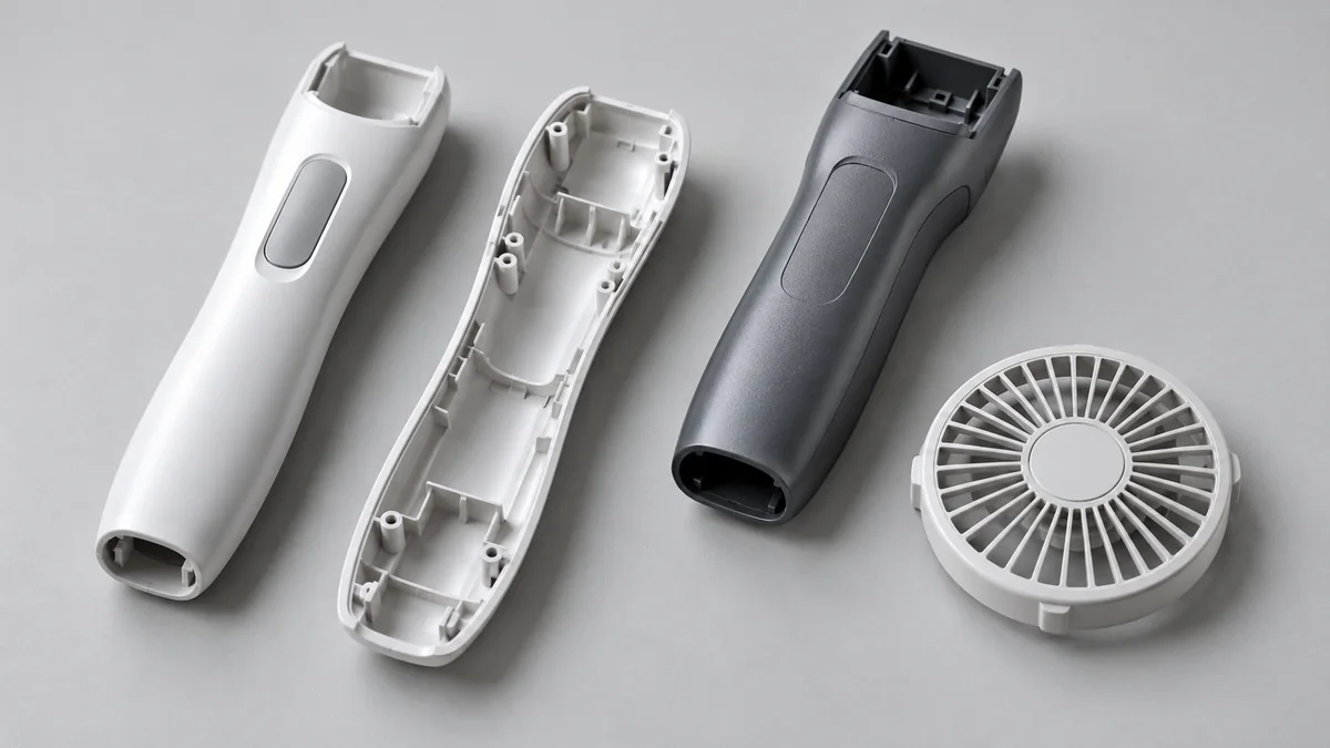 Typical household & personal care devices plastic components